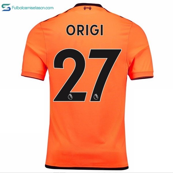 Camiseta Liverpool 3ª Origi 2017/18